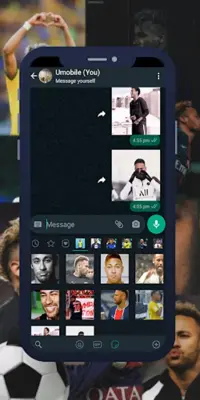 Neymar Stickers for WhatsApp android App screenshot 2