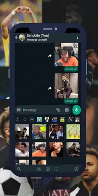 Neymar Stickers for WhatsApp android App screenshot 3