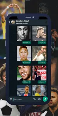 Neymar Stickers for WhatsApp android App screenshot 4