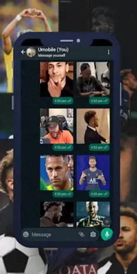 Neymar Stickers for WhatsApp android App screenshot 6